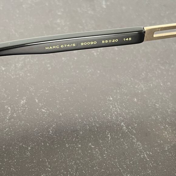 Marc Jacobs MARC 674/S 900/9O CRYSTAL Metal Sunglasses Men’s Sz 55-20-145 - Picture 7 of 10